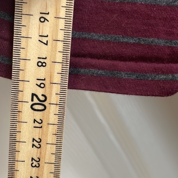 RALPH Lauren - Polo - 90s Style Striped T shirt - red grey - M - Picture 9 of 10